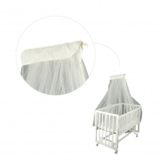 Baby Bed mosquito Net Star L Shaped Cream