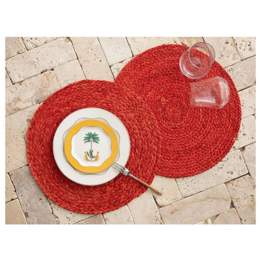 English Home Umbila Corn 2 Place Placemat 38 Cm Red