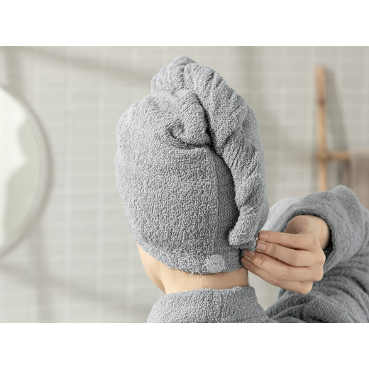 English Home Plain Cotton Hair Bonnet, Grey Color