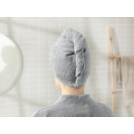 English Home Plain Cotton Hair Bonnet, Grey Color