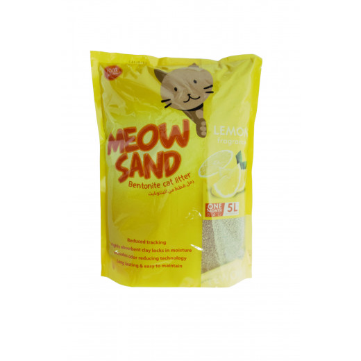 Meow Sand Bentonite Cat Litter Lemon, 5L