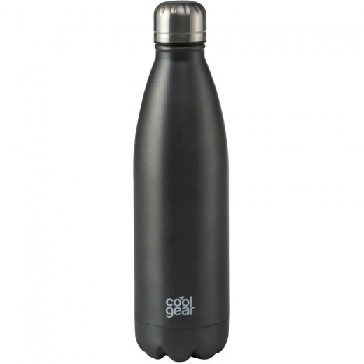 Cool Gear Stainless Steel Vacuum Insulated Water Bottle, Black, 502 ml