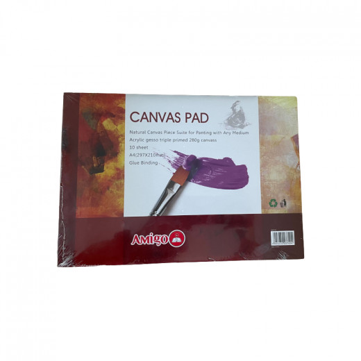 Amigo Canvas Pad A4 297*210 Mm 10 Sheets