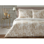 Madame Coco Ivonne King Size Silk Satin Duvet Cover Set - Beige