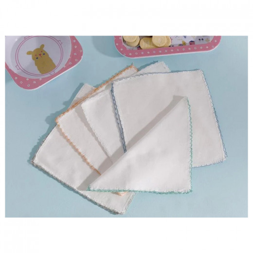 English Home Cotton Set Baby Mouth Wipe Towel, 20x20 Cm, 10 Piece