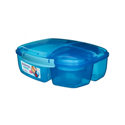 Sistema Triple Split with Yogurt Pot, 2 L, Blue