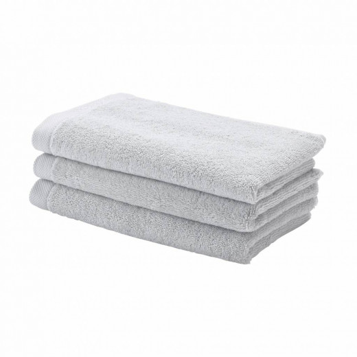 Aquanova London Aquatic Guest Towel, Light Grey Color, 30*50 Cm