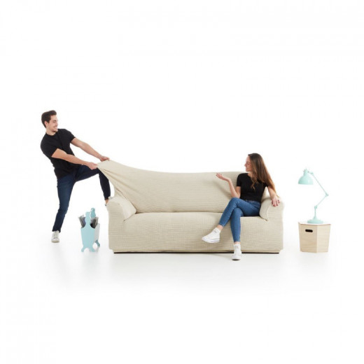 Armn Milos Sofa Cover, 4-seater, Beige Color