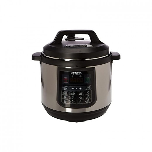 Arshia Multifunctional Digital Stainless Steel Pressure Cooker 8 Litre Non Stick