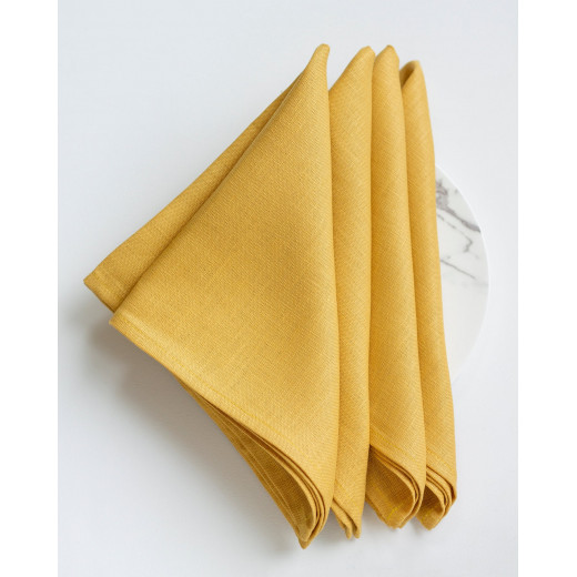 Desideri Di Casa Irlanda Dinner Napkin, Yellow Color, 2 Pieces