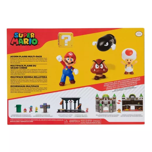 Nintendo 5 Figure Mario Acorn Plains Diorama Set