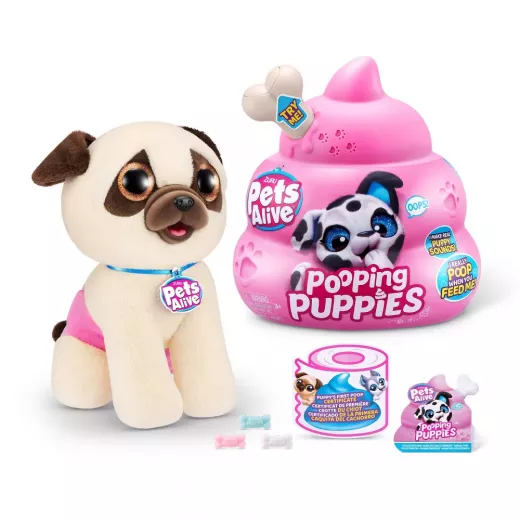 ZURU Pets Alive Pooping Puppies Interactive Plush