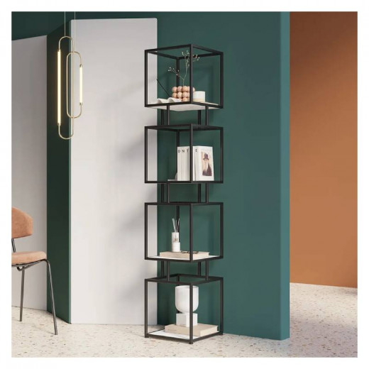 ARMN Regency, Black Color, 5-Shelf Stand