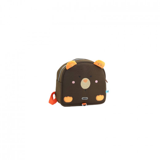 Mideer We Are Friends Kids Backpack: Bear, Brown Color