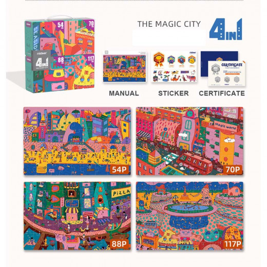 Mideer 4 in 1 Puzzle City