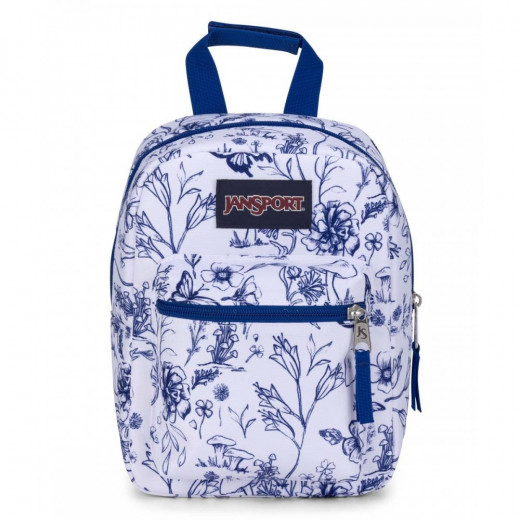 JanSport Lunch Bag Big Break Tapestry Hydrange, Blue Color