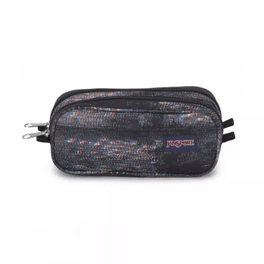 Jansport Pouch Anime Emotions Pencil Case, Black & Gray Color, Large Size