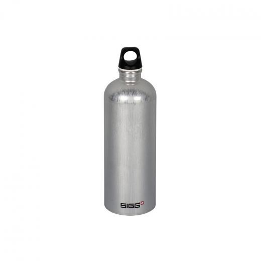 Sigg Traveller Stainless Steel Water Bottle, Silver,1.0L