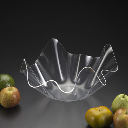 Vague Acrylic Fruit Bowl Clear 31 centimeters