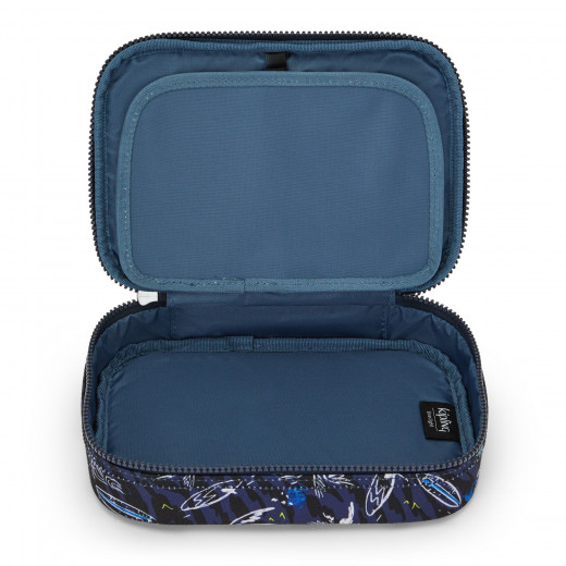 Kipling-100 Pens-Large Pencase Blueberry