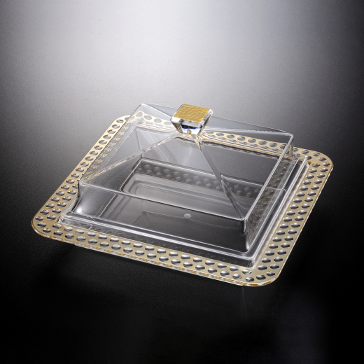 Vague Acrylic Dessert Serving Set Square L