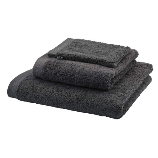 Aquanova Milan Dark Gray Bath Towel, 22 X 16 Cm