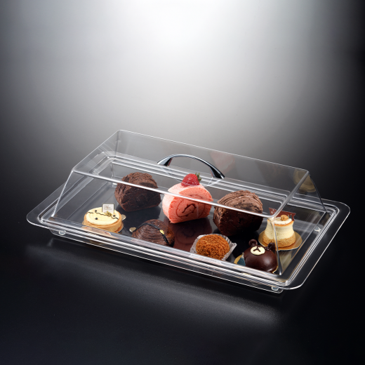 Vague Acrylic Bread Box Rectangular, 54 Cm