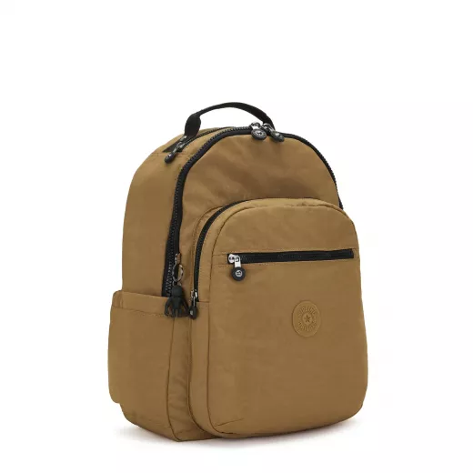 Kipling Seoul Backpack Warm Beige Comb, Large