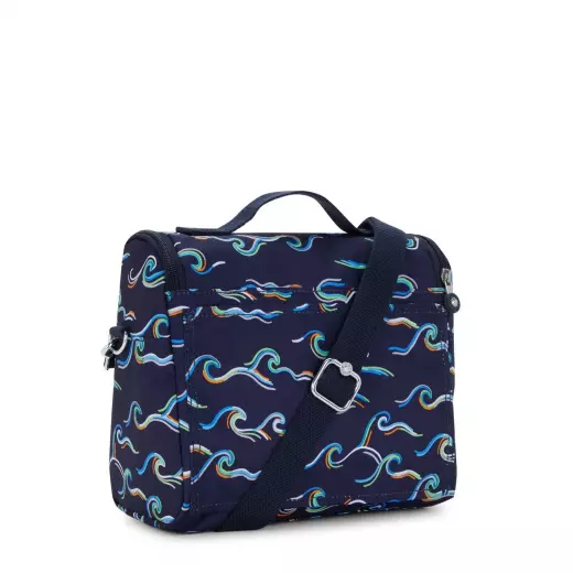 Kipling New Kichirou Lunchbox Fun Ocean Print