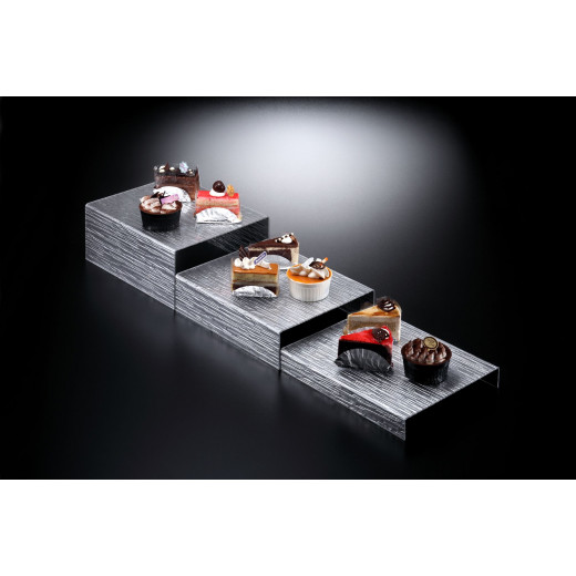 Vague Acrylic Dessert Display Set, 3 Steps