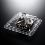 Vague Acrylic Dessert Serving Set, Square Shape, Large Size