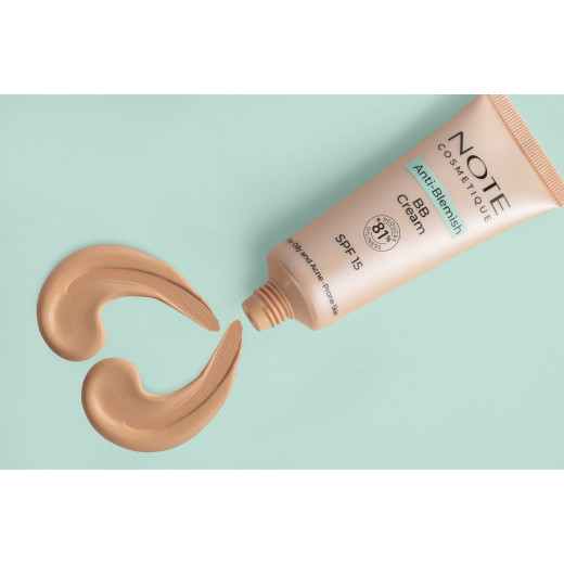 Note Cosmetique Anti-Blemish BB Cream, 01 Soft  ivory