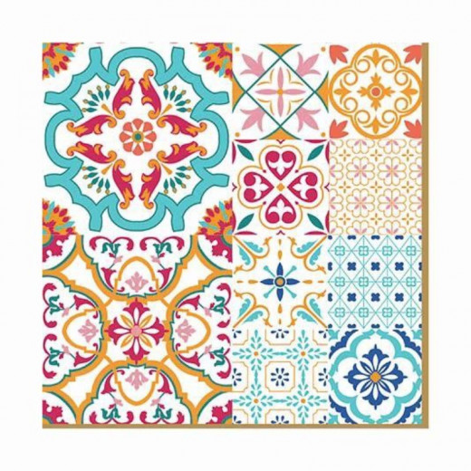 Easy Life Siracusa Paper Napkin Set - Multicolored 20-Piece