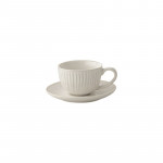 Easy Life Gallery Coffee Cup & Saucer Set - White 110ml