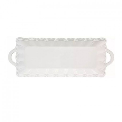 Easy Life Elite Serving Platter - White 43*16cm