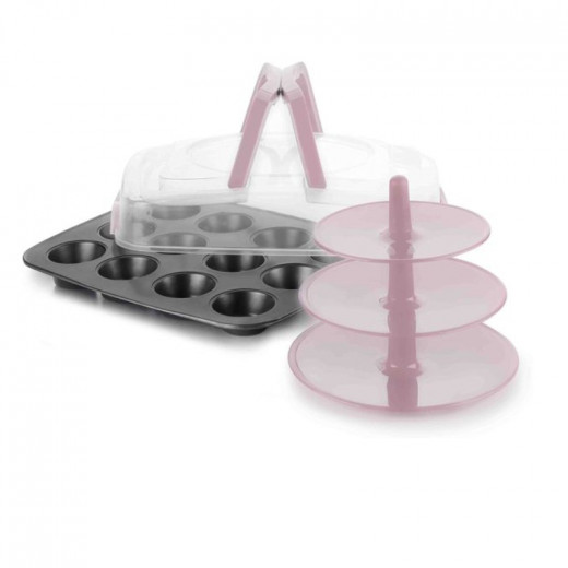 Ibili Muffin Mold with Lid & Stand