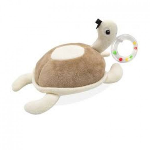 Babyjem rattle turtle brown