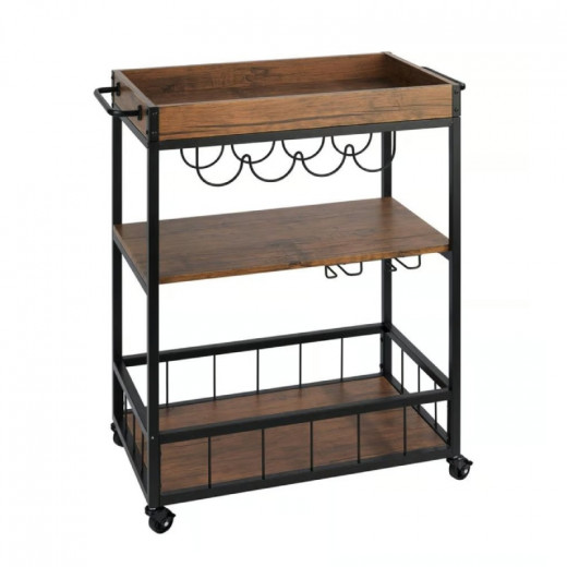 Wenko kitchen trolley rustico rust