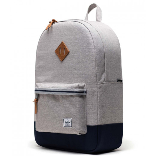 Herschel Heritage Backpack Light Grey Crosshatch/peacoat