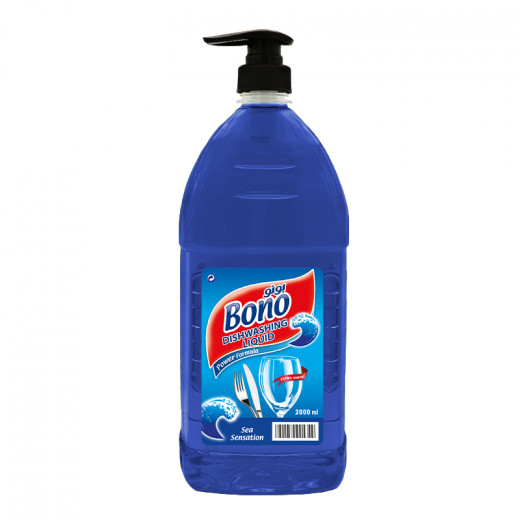Bono dishwasher liquid, sea scent, 2000 ml pump