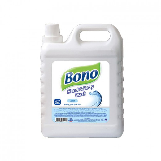 Bono hand and body washing liquid, aqua, 3.5 liters