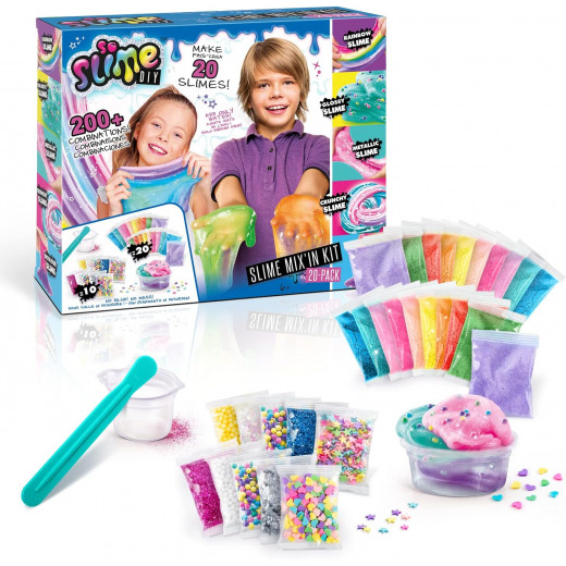 Canal toys mix 'in kit-pack of 20 slimes multi-colored