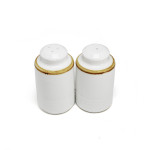 Porceletta Ivory Mocha Porcelain Mocha Salt & Pepper Set