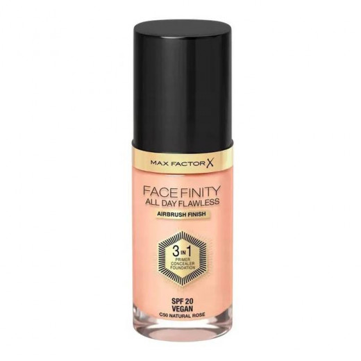 Max factor facefinity 3-in-1 all day flawless foundation 30ml natural