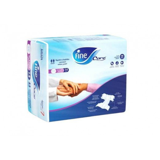 Fine care incontinence unisex adult briefs diapers waist (up to 178 cm) x- large-pack of 14 diapers