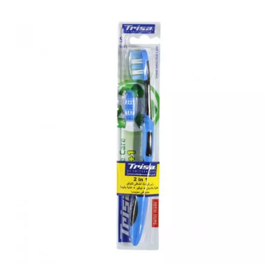 Trisa Active Care Toothbrush - Blue and Black