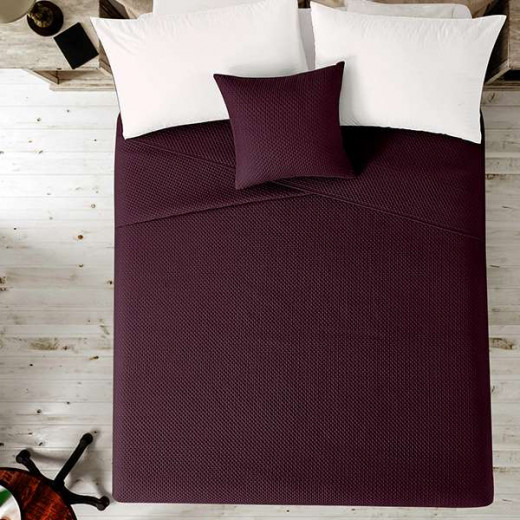 Nova Home "Dimension" Coverlet, Burgandy Color, Twin Size