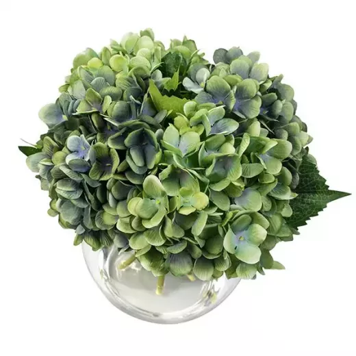 Nova Home "Hydrangea" Artificial Flower Arrangement, Blue Color, 23Cm