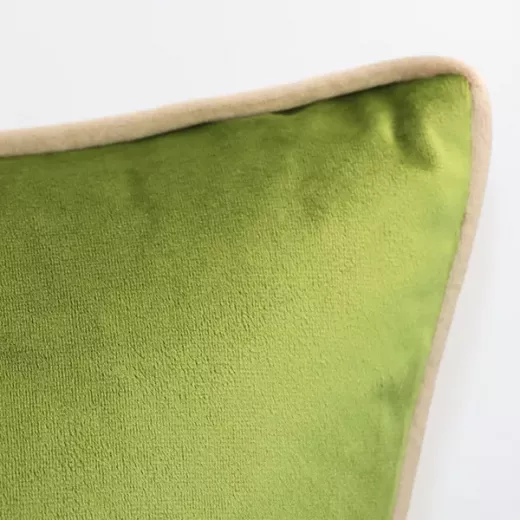 Nova Home Velvet Cushion Cover, Green Color, 47x47 Cm