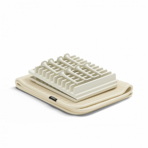 Umbra Udry Peg Drying Mat, Beige Color